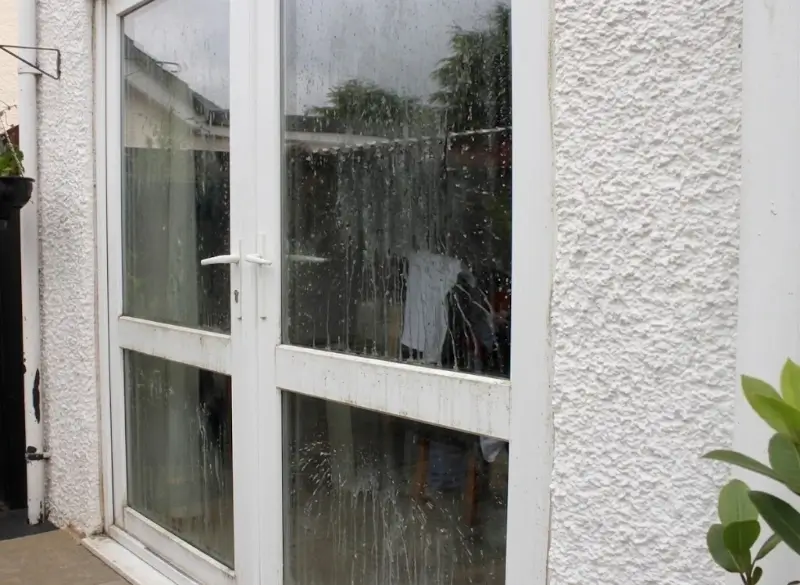 Exterior Window Cleaning Crew Working on a Plant City Property Exterior windows before a cleaning visit